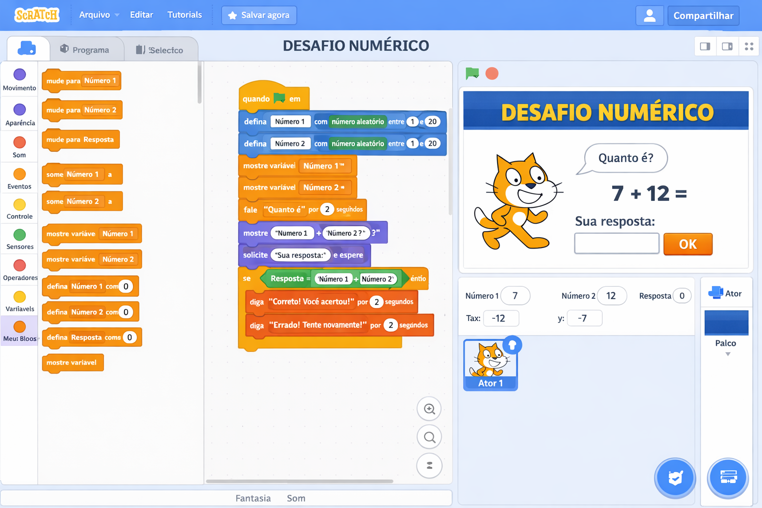 Desafio numerico