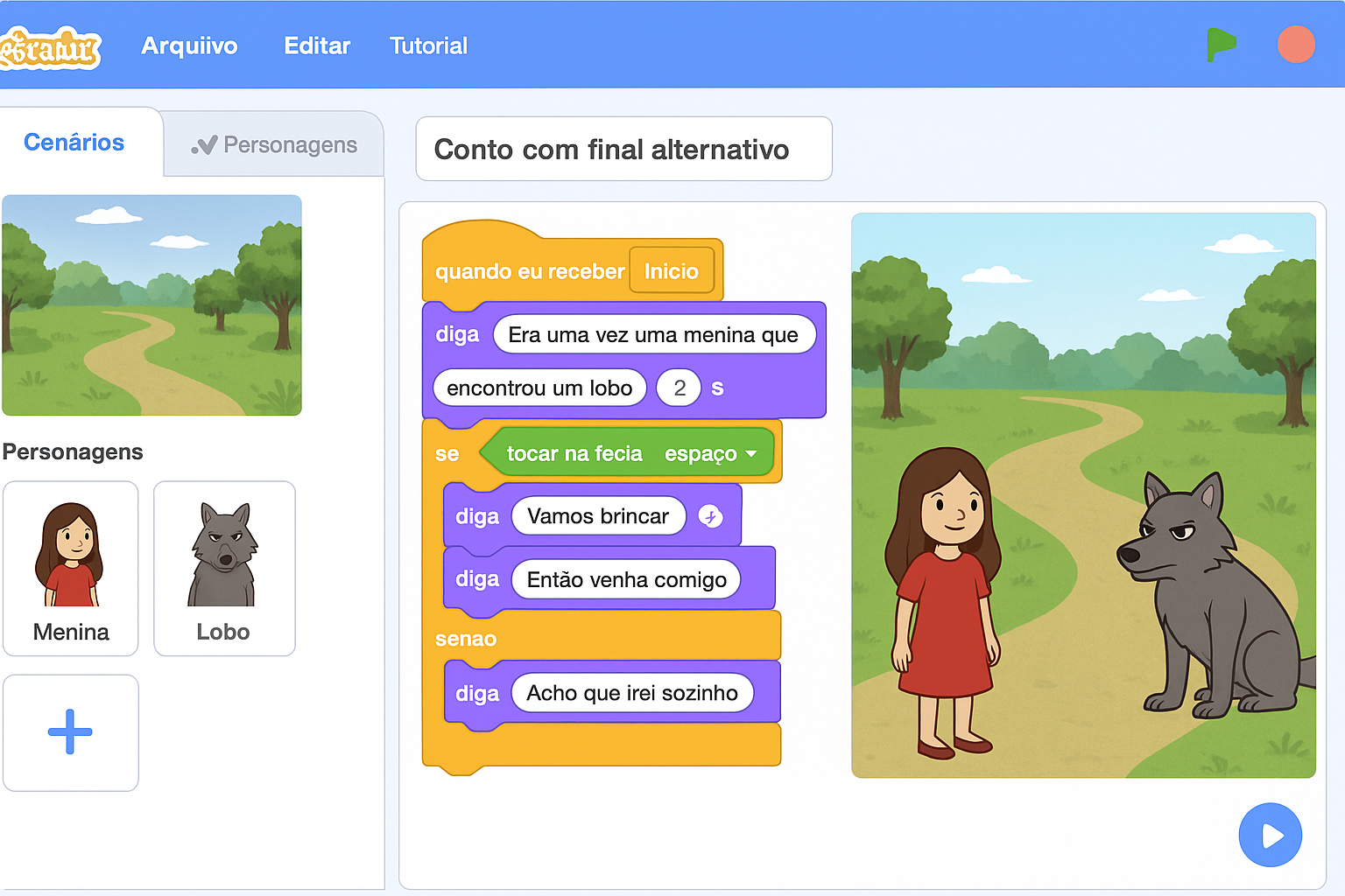 Projeto Conto com final alternativo