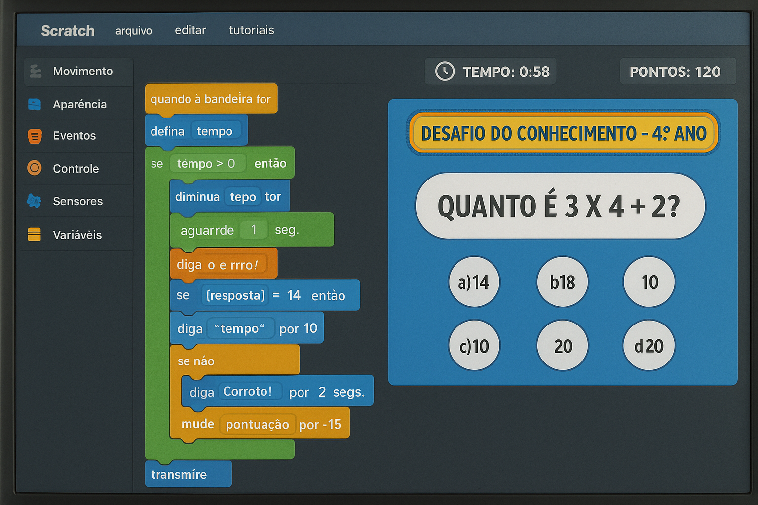 Projeto Quiz com timer