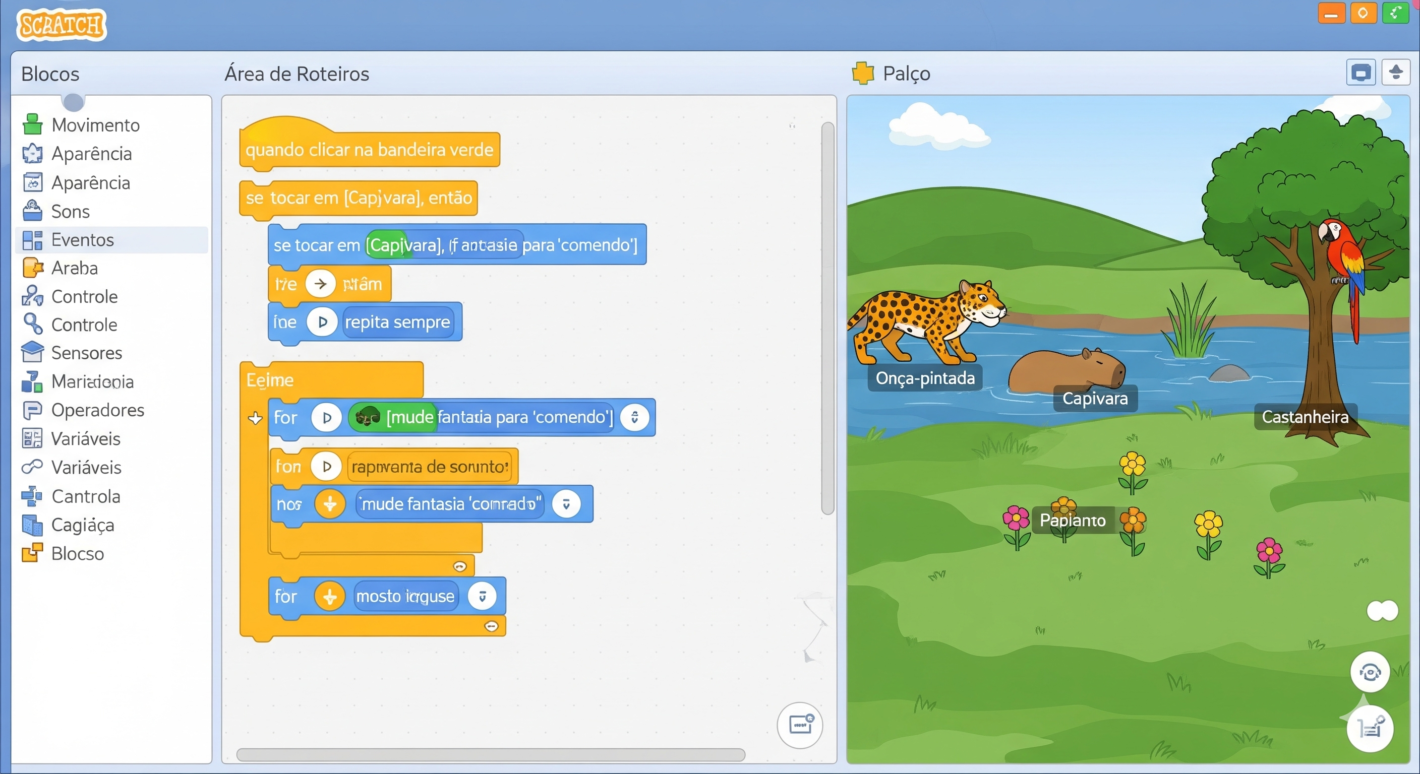 Projeto Simulador de ecossistema